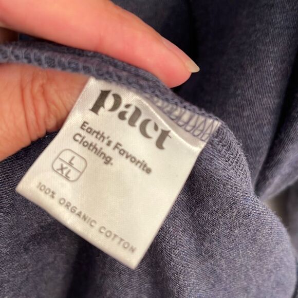 Pact Airplane Wrap Open Cardigan Organic Cotton‎ Sweater Blue Size L/XL - Picture 5 of 7